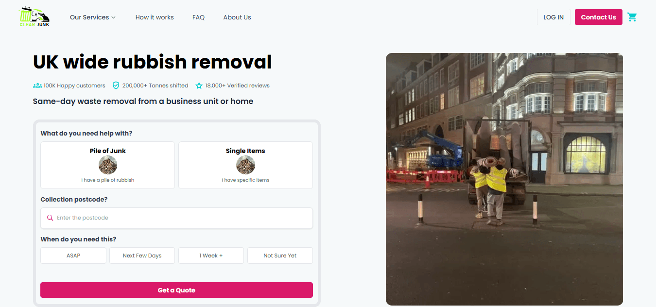 Clear Junk - Junk Removal Service – screenshot
