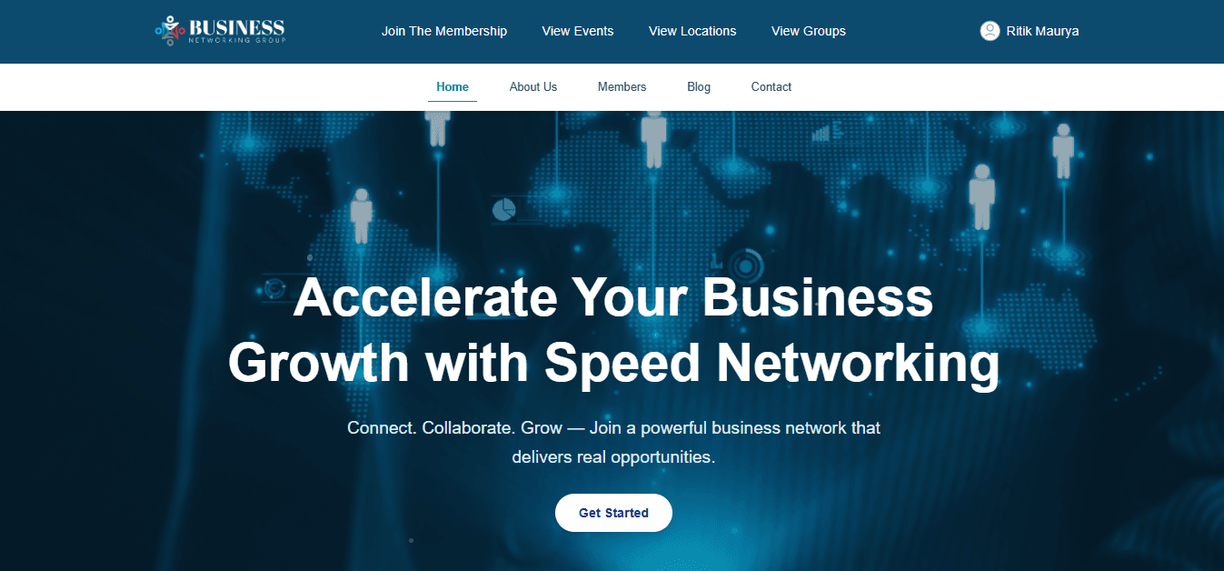 Speed Networking – screenshot