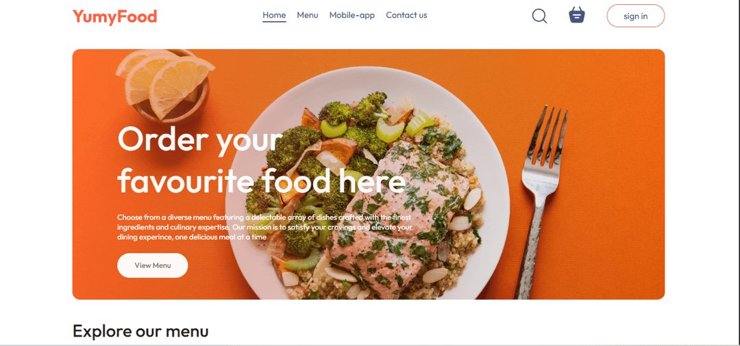 YumyFood - Food Delivery